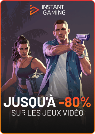 Instant Gaming — jusqu'à -80% sur les jeux vidéo