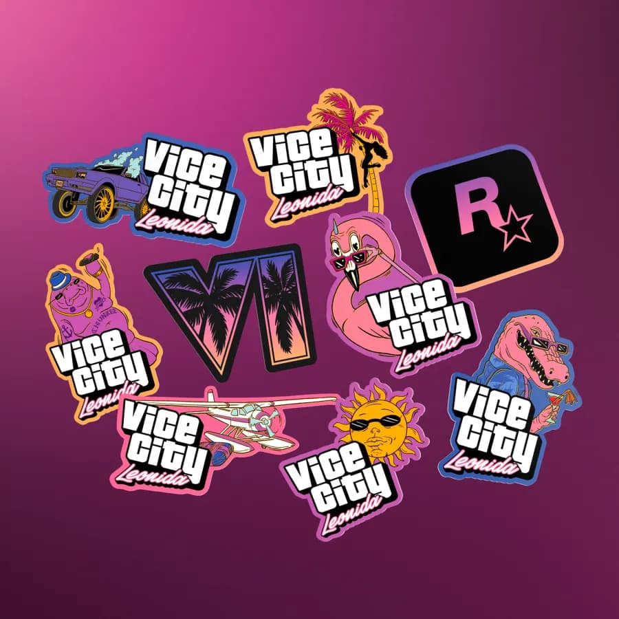 Stickers Leonida Keys — coffret collector GTA 6 The Goodtime State